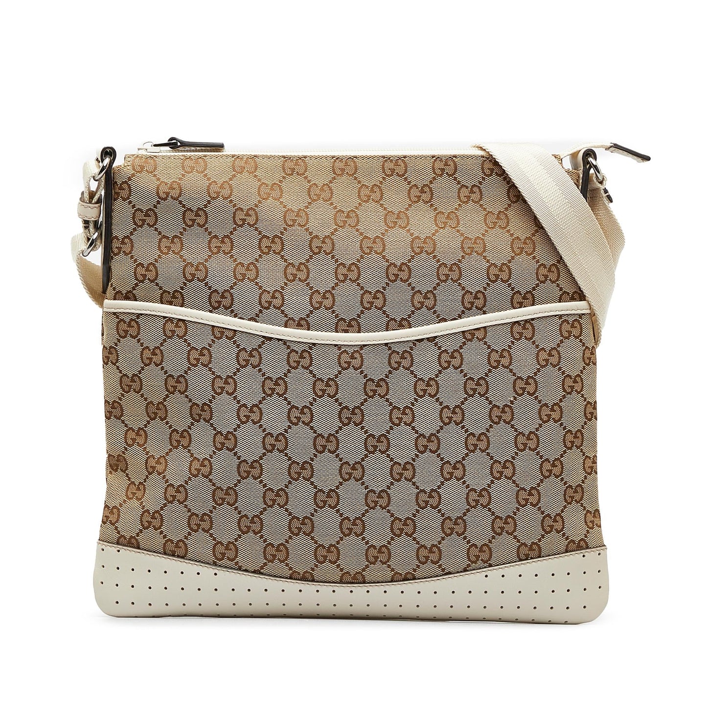 Gucci GG Canvas Crossbody Bag (SHG-keKDFG)