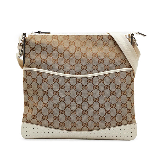 Gucci GG Canvas Crossbody Bag (SHG-keKDFG)