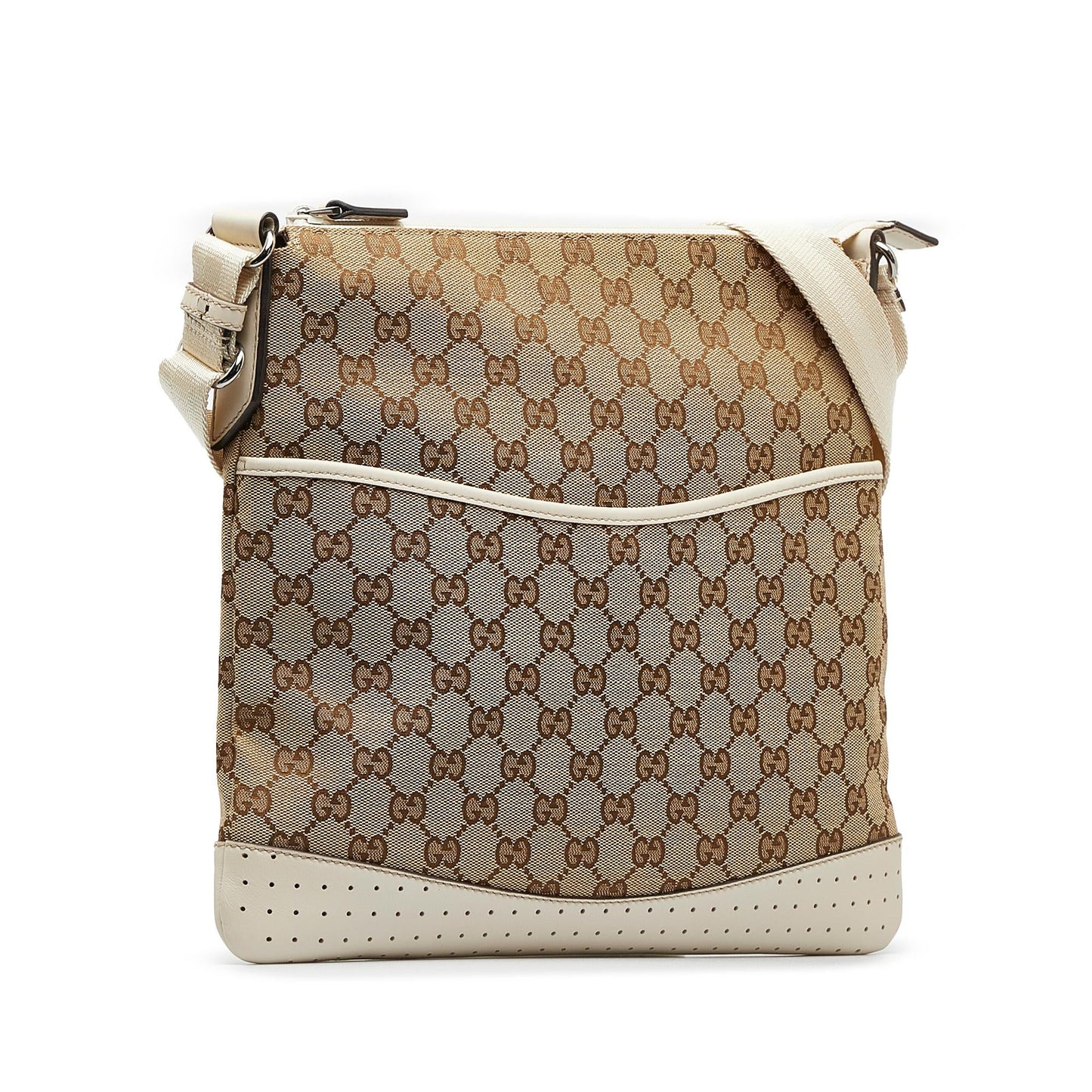 Gucci GG Canvas Crossbody Bag (SHG-keKDFG)