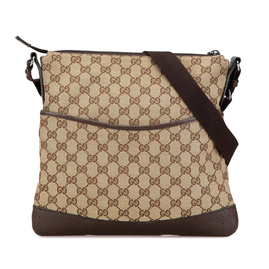Gucci GG Canvas Crossbody Bag (SHG-GgCbyl)