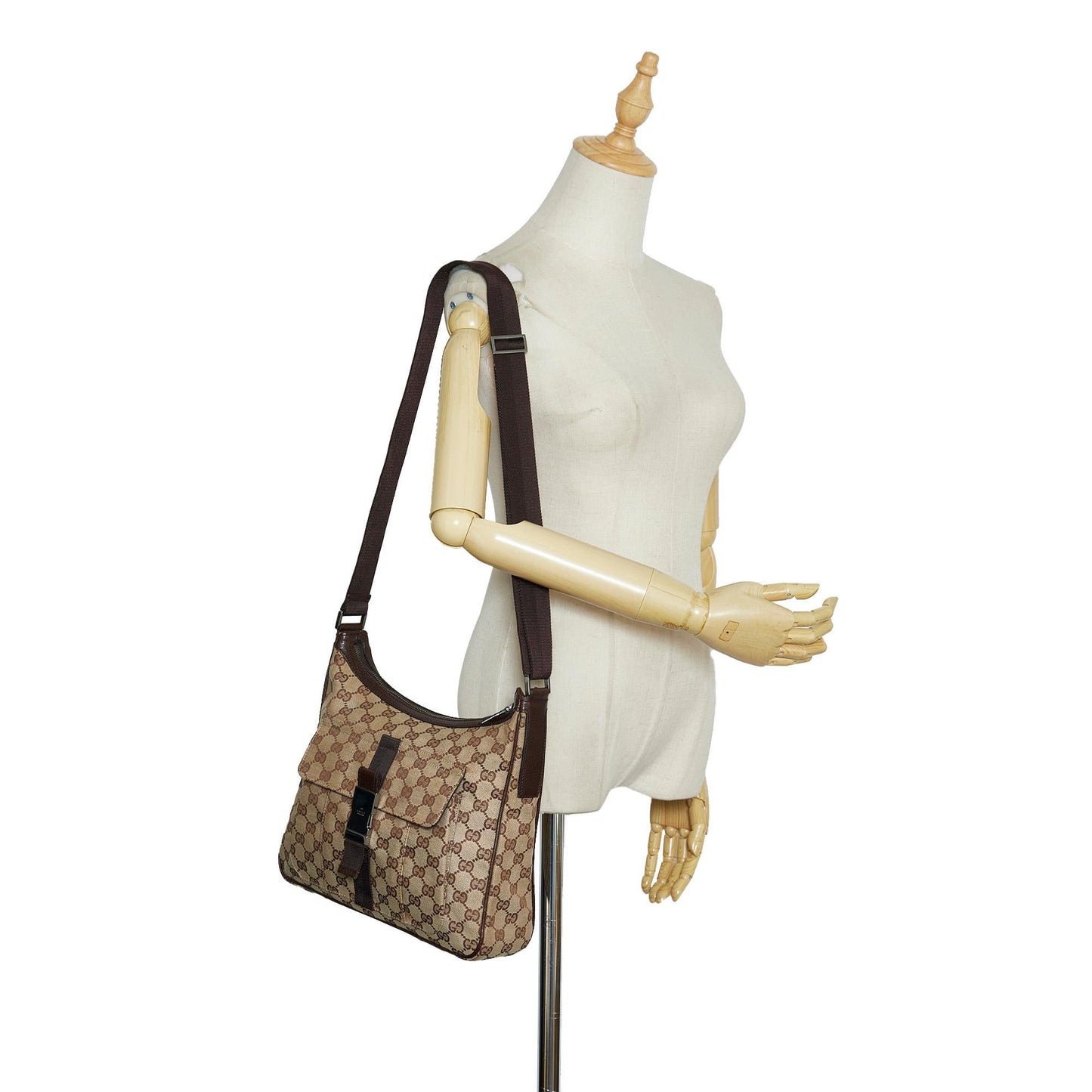 Gucci GG Canvas Crossbody (SHG-woM325)