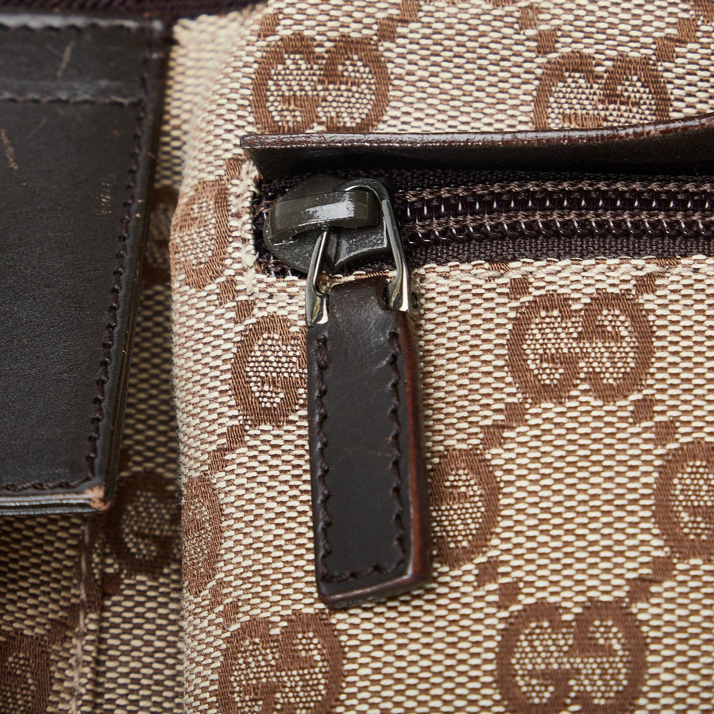Gucci GG Canvas Double Pocket Belt Bag (SHG-BZKMqY)