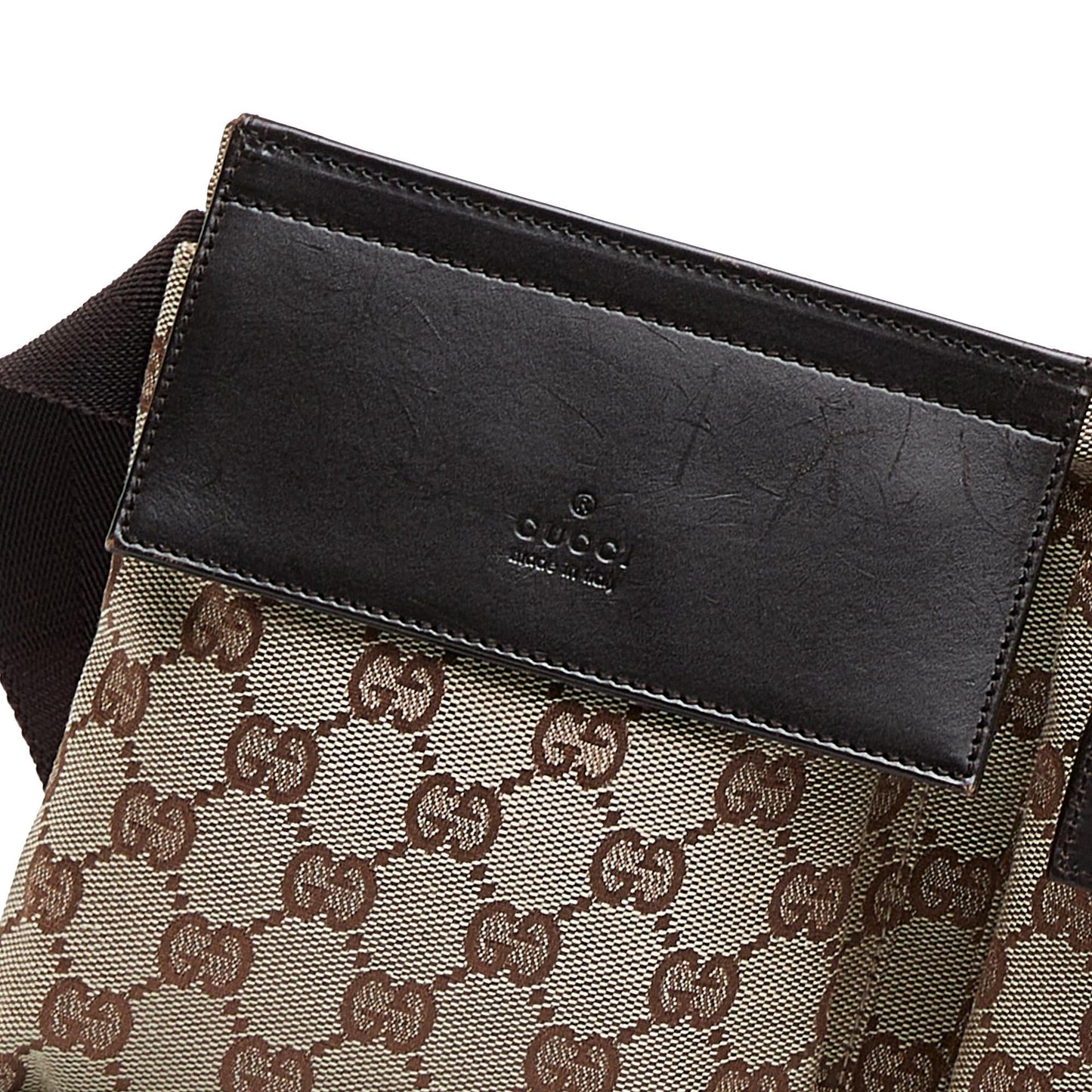 Gucci GG Canvas Double Pocket Belt Bag (SHG-BZKMqY)