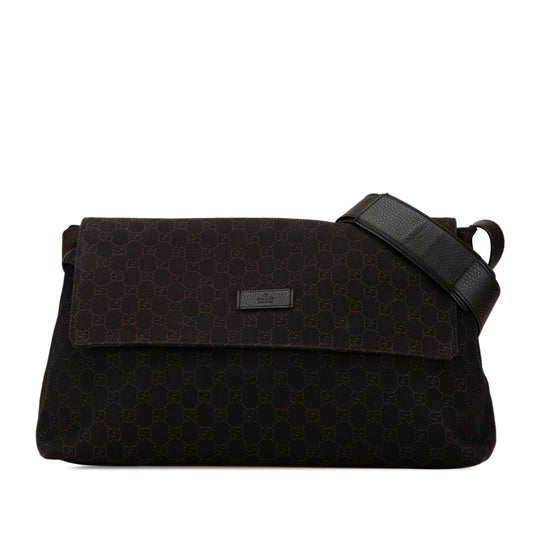 Gucci GG Canvas Flap Crossbody (SHG-ekq1Cm)