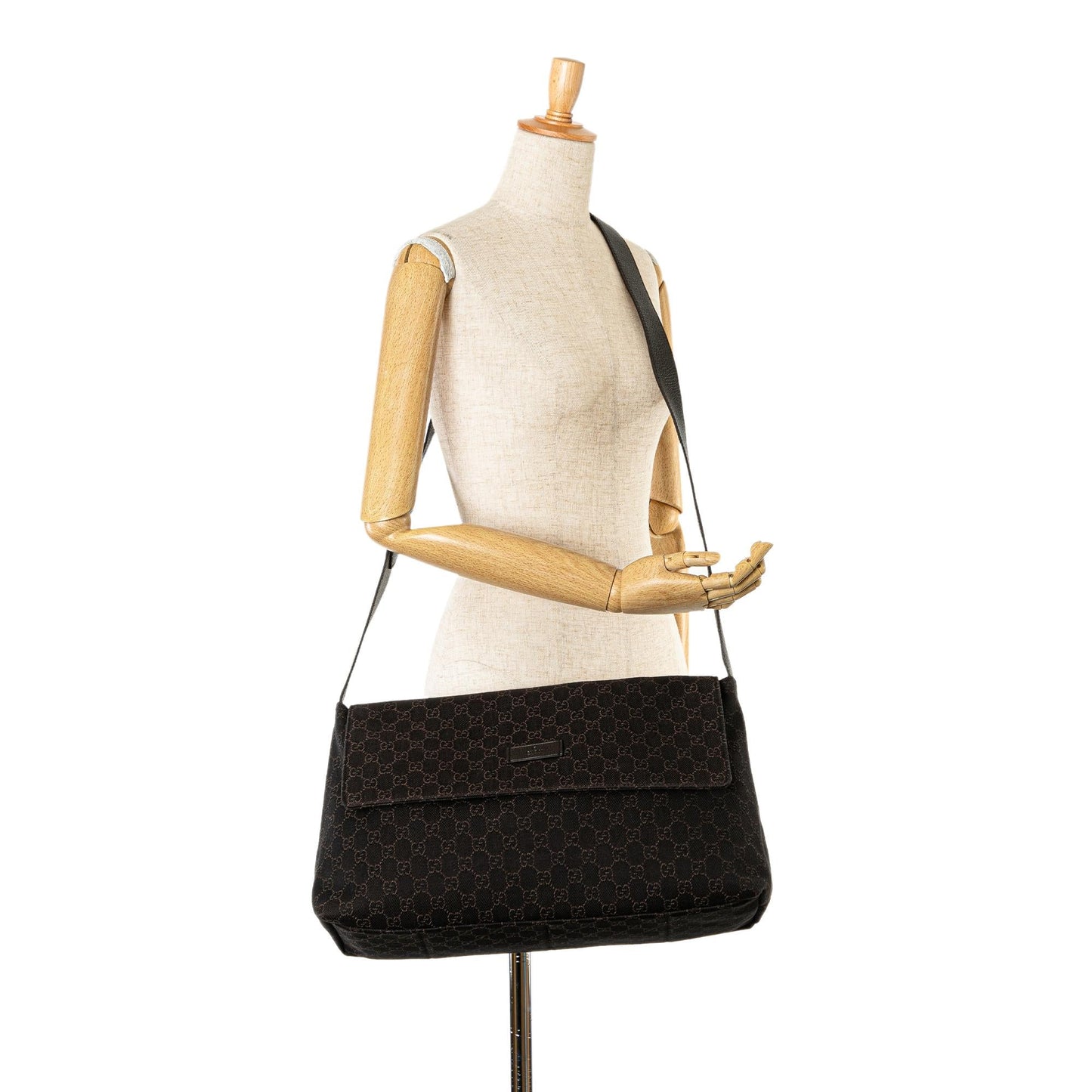 Gucci GG Canvas Flap Crossbody (SHG-ekq1Cm)