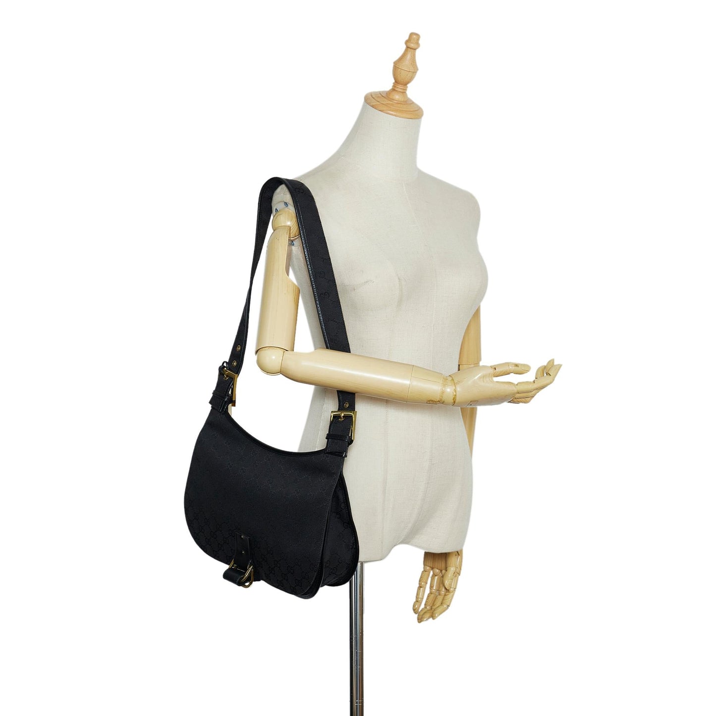 Gucci GG Canvas Flap Shoulder Bag (SHG-tltDgF)