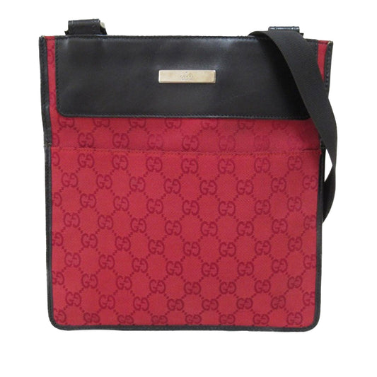 Gucci GG Canvas Flat Messenger Bag (SHG-wErO8J)