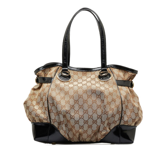 Gucci GG Canvas Full Moon Tote Bag (SHG-Jae2HT)