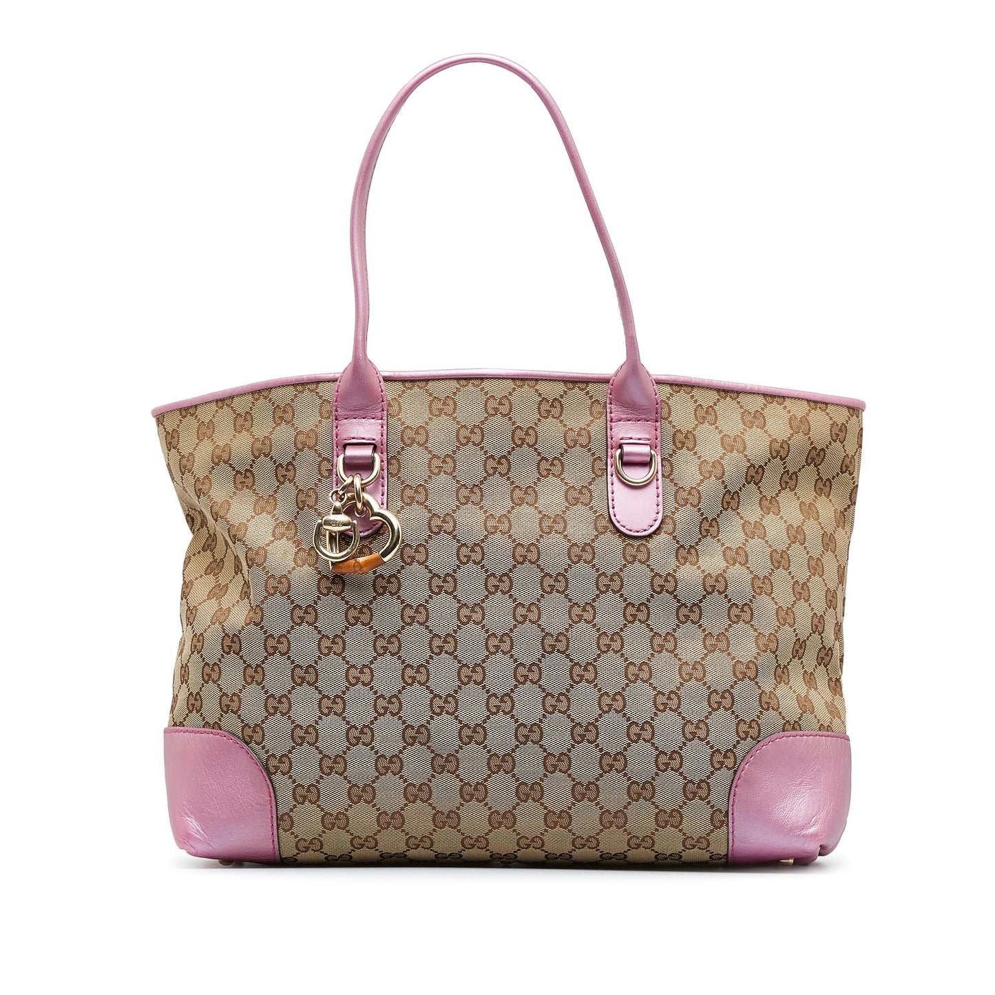 Gucci GG Canvas Heart Bit Tote (SHG-8tNWwL)
