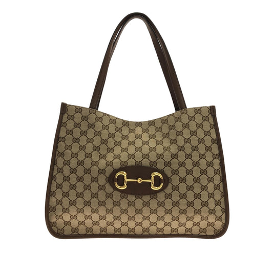 Gucci GG Canvas Horsebit 1955 Tote Bag (SHG-f3BOeU)