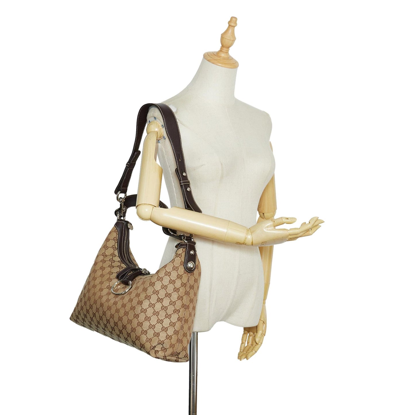 Gucci GG Canvas Icon Bit Satchel (SHG-u2vEb8)