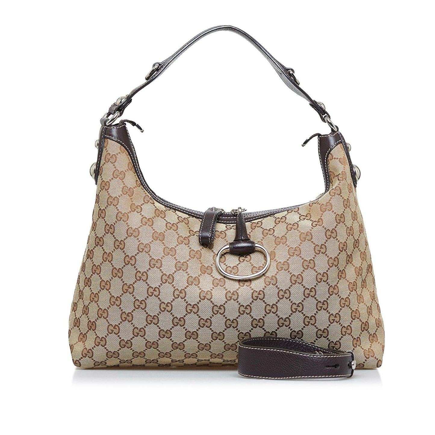 Gucci GG Canvas Icon Bit Satchel (SHG-u2vEb8)