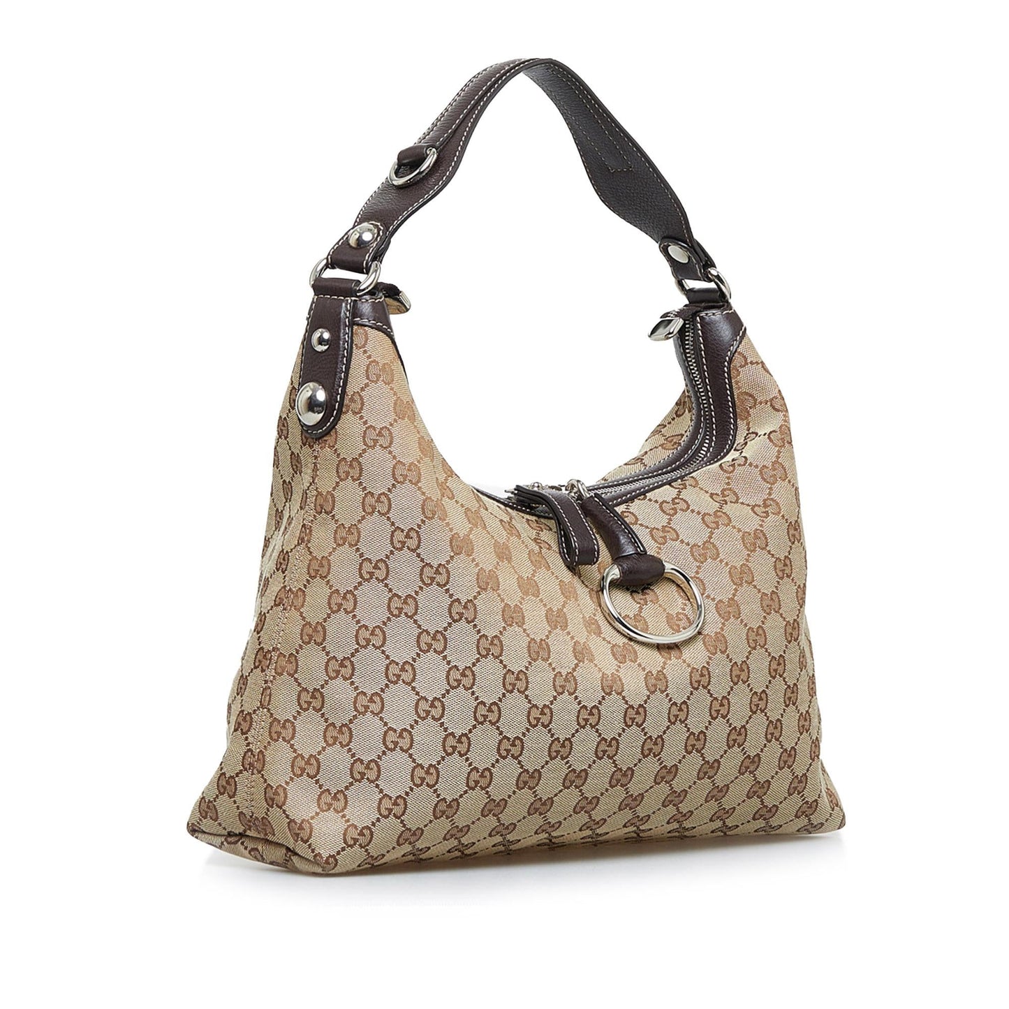 Gucci GG Canvas Icon Bit Satchel (SHG-u2vEb8)