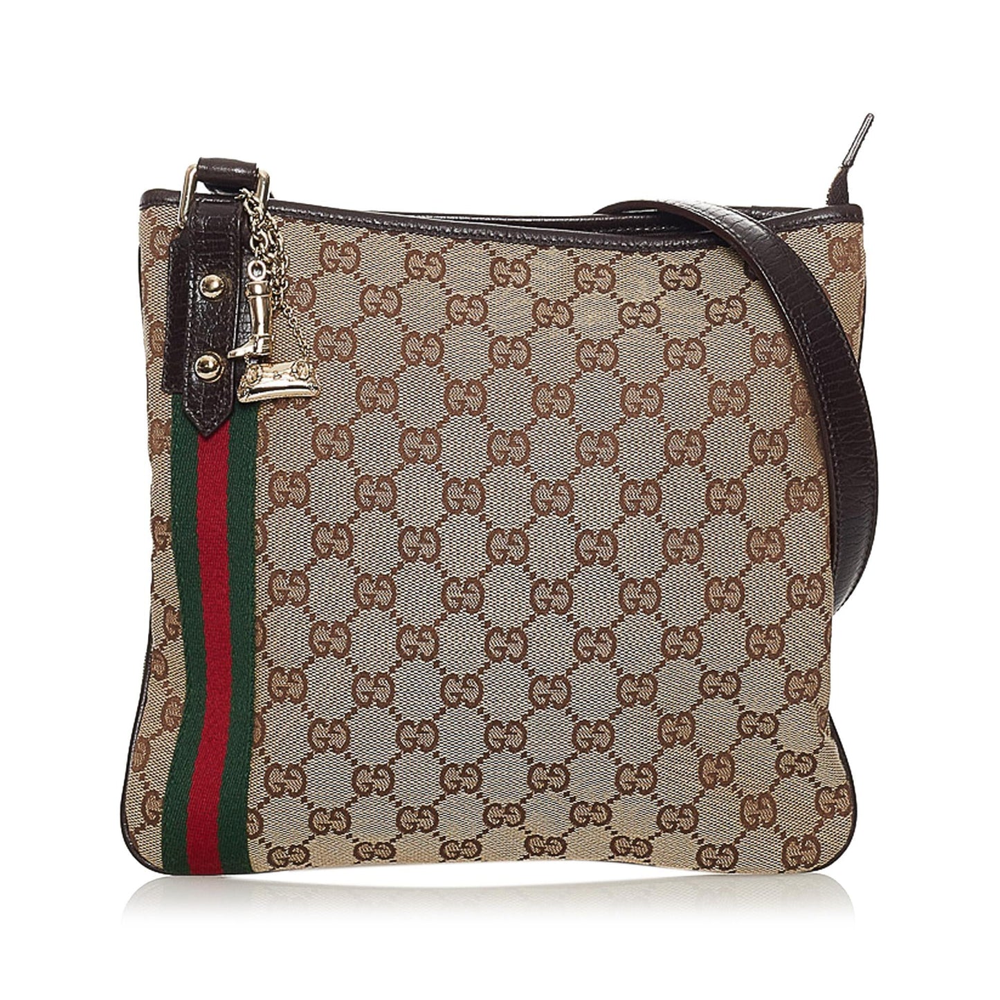 Gucci GG Canvas Jolicoeur Crossbody Bag (SHG-32801)