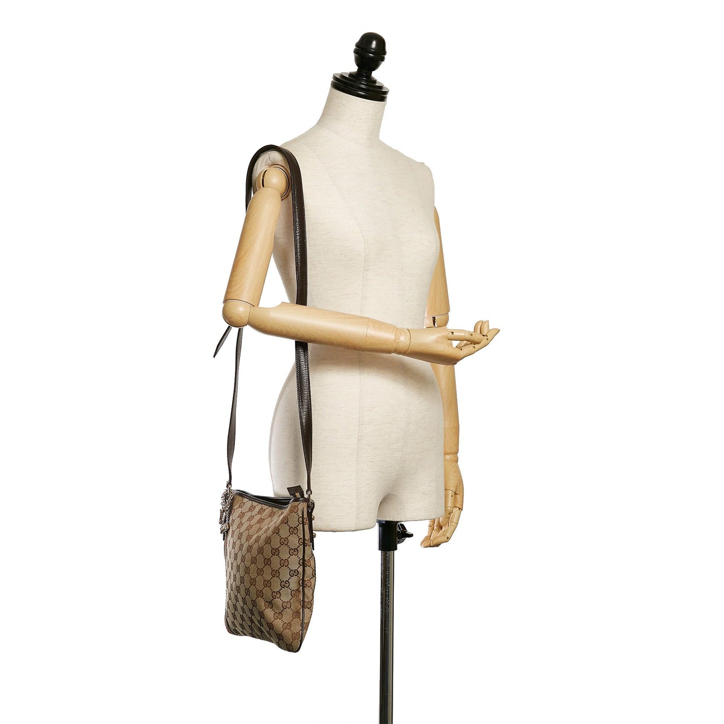 Gucci GG Canvas Jolicoeur Crossbody Bag (SHG-32801)
