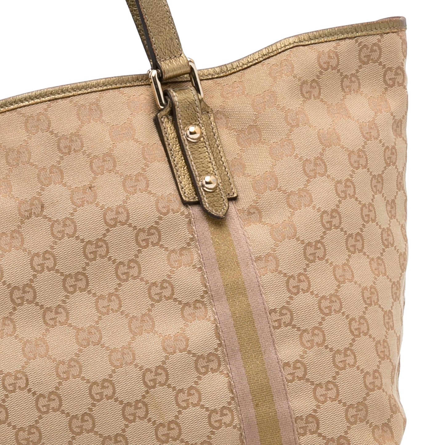 Gucci GG Canvas Jolicoeur Tote (SHG-5mh4lC)