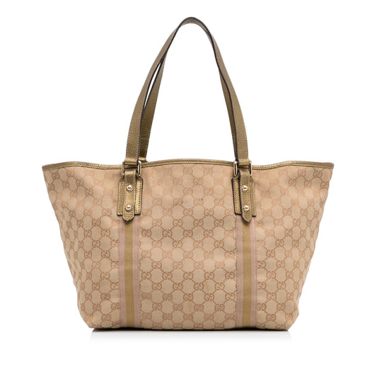 Gucci GG Canvas Jolicoeur Tote (SHG-5mh4lC)