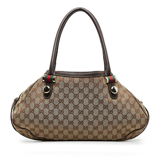 Gucci GG Canvas Match Ball Tote Bag (SHG-7POLzm)