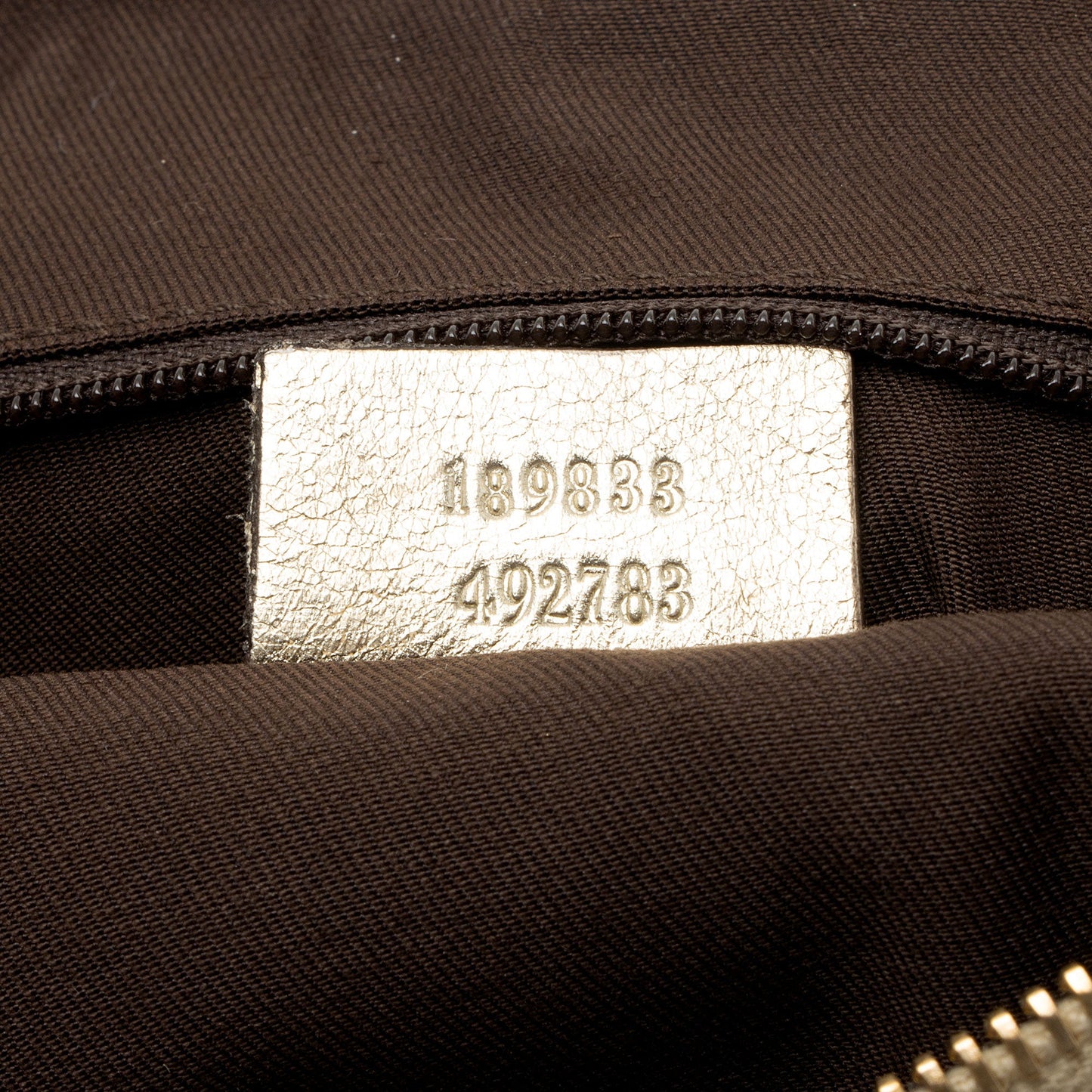 Gucci GG Canvas Metallic Leather D Ring Medium Hobo (SHF-hGJsEO)