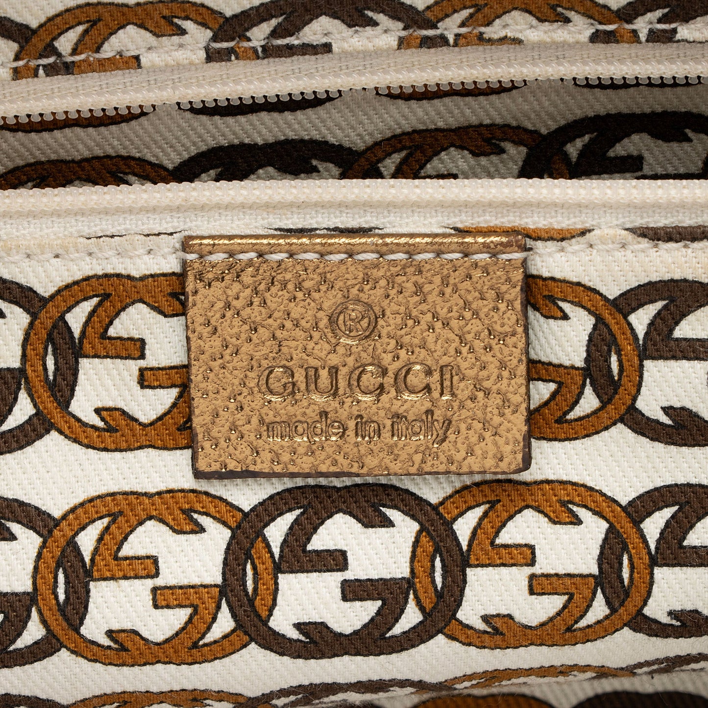 Gucci GG Canvas Metallic Leather Princy Medium Boston Bag (SHF-af8xb3)