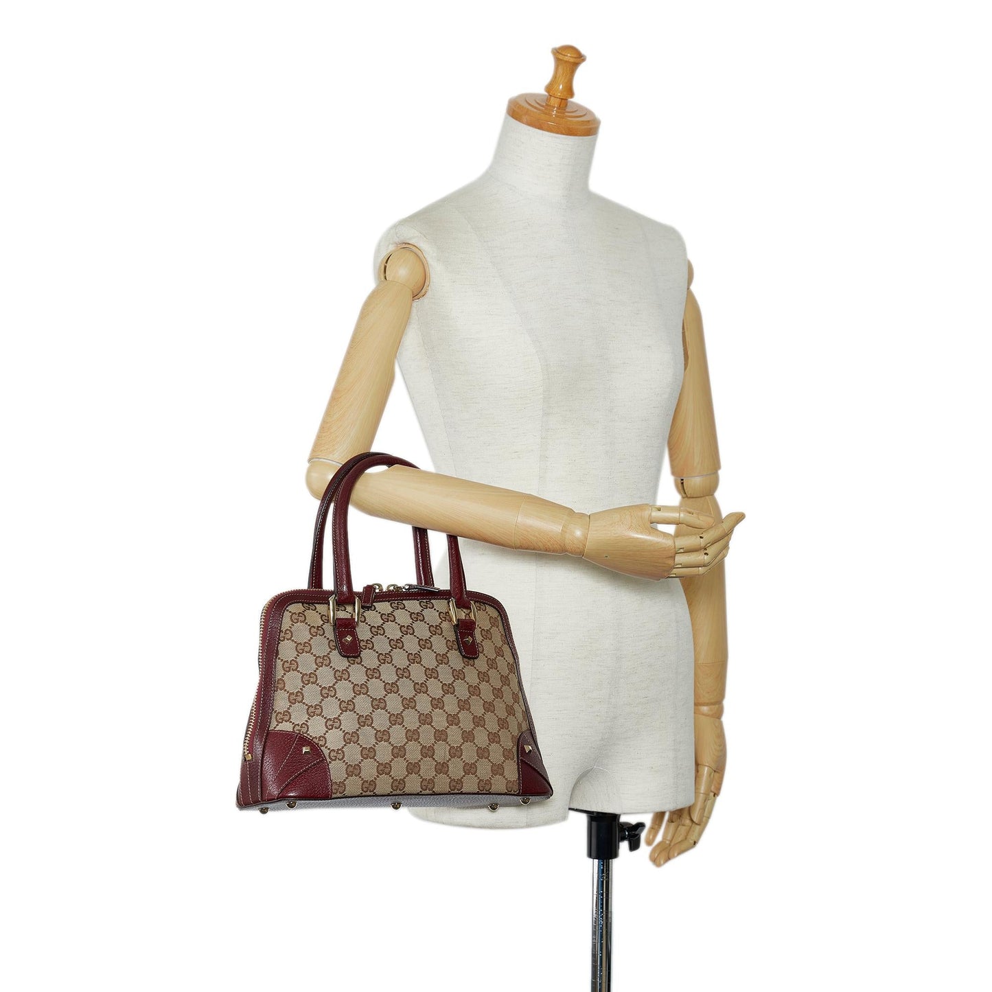 Gucci GG Canvas Nailhead Handbag (SHG-CKf7Dk)