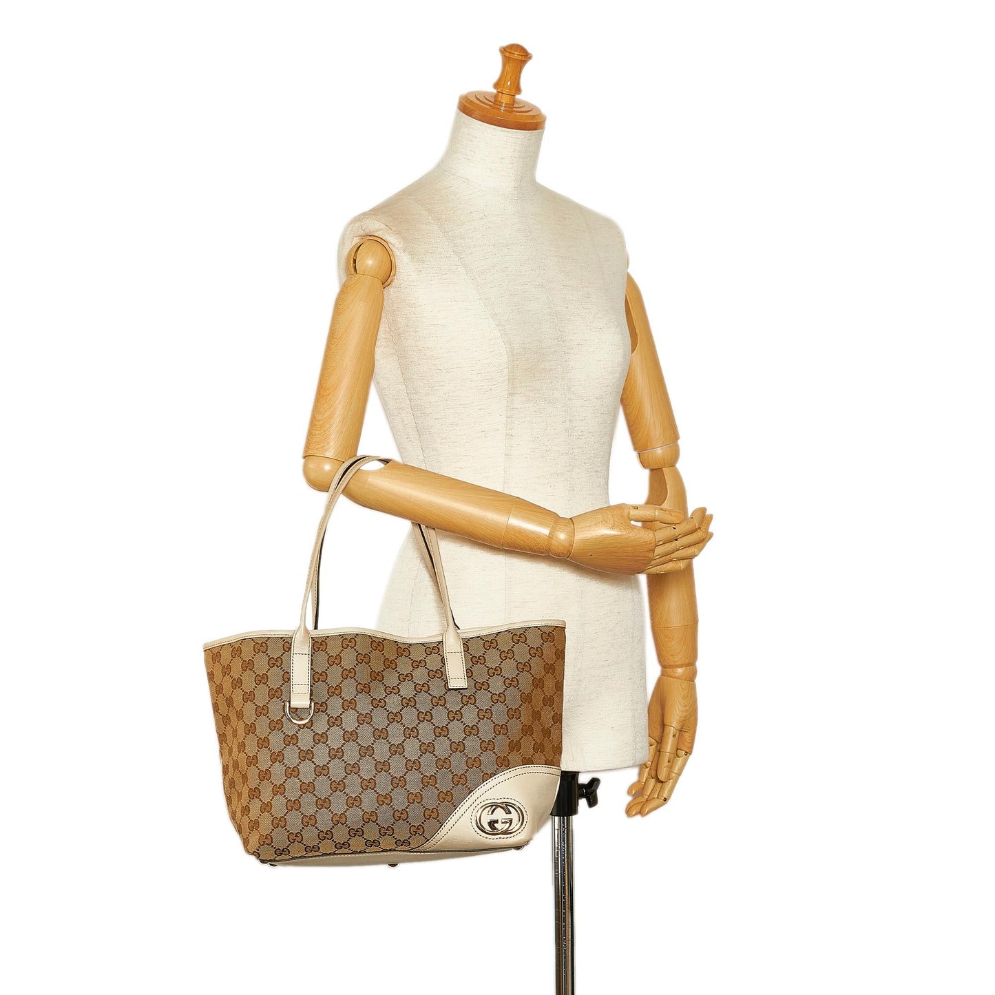 Gucci GG Canvas New Britt Tote (SHG-C4oQ72)