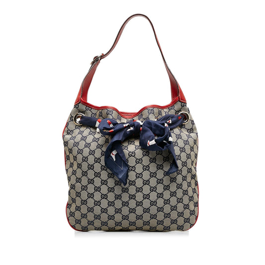 Gucci GG Canvas Positano Hobo (SHG-M2VhaD)