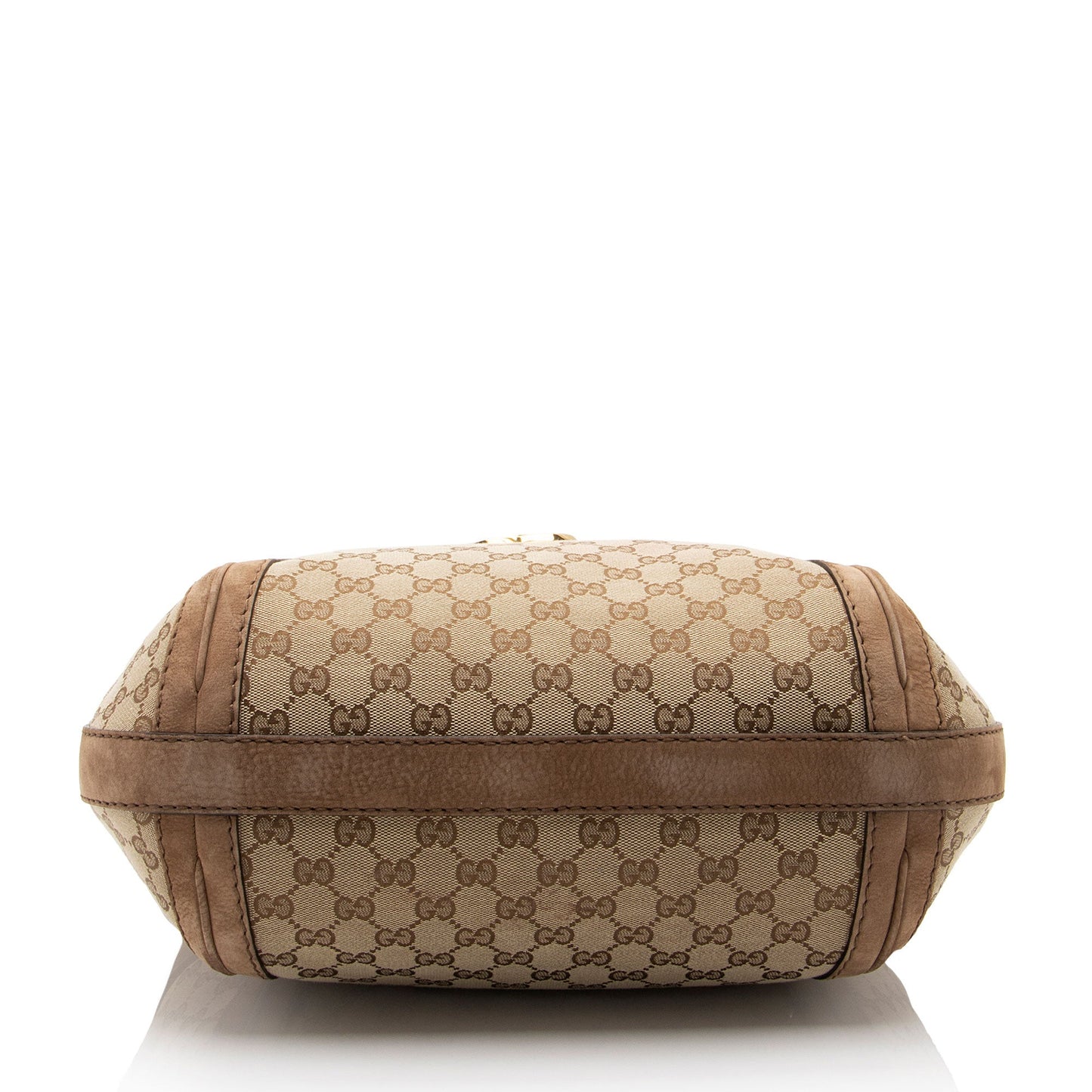 Gucci GG Canvas Suede Running Medium Hobo (SHF-FV9sin)