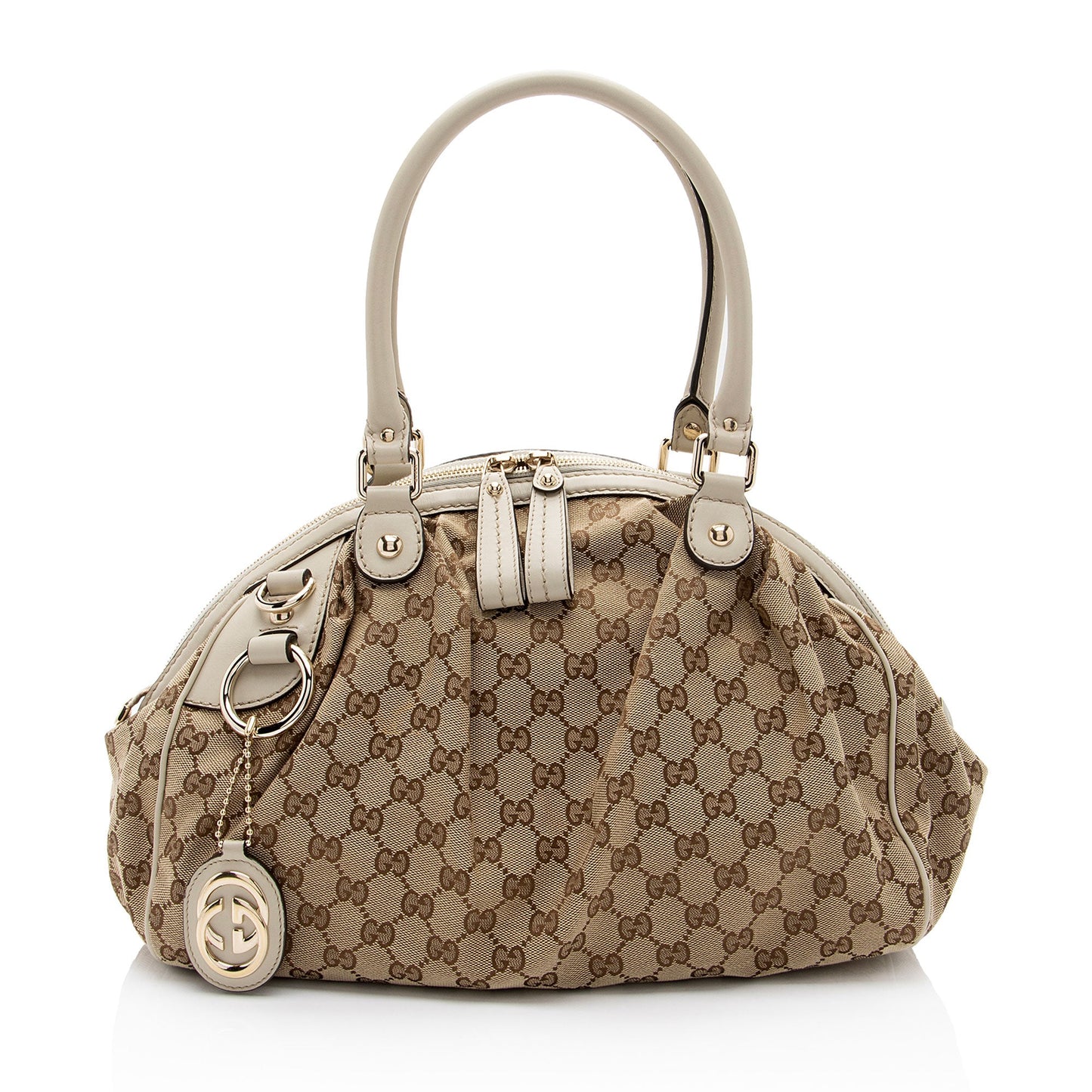 Gucci GG Canvas Sukey Satchel (SHF-SQFOq5)