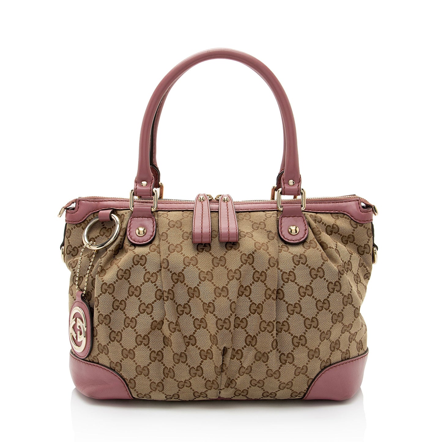 Gucci GG Canvas Sukey Medium Satchel (SHF-pOZTUq)