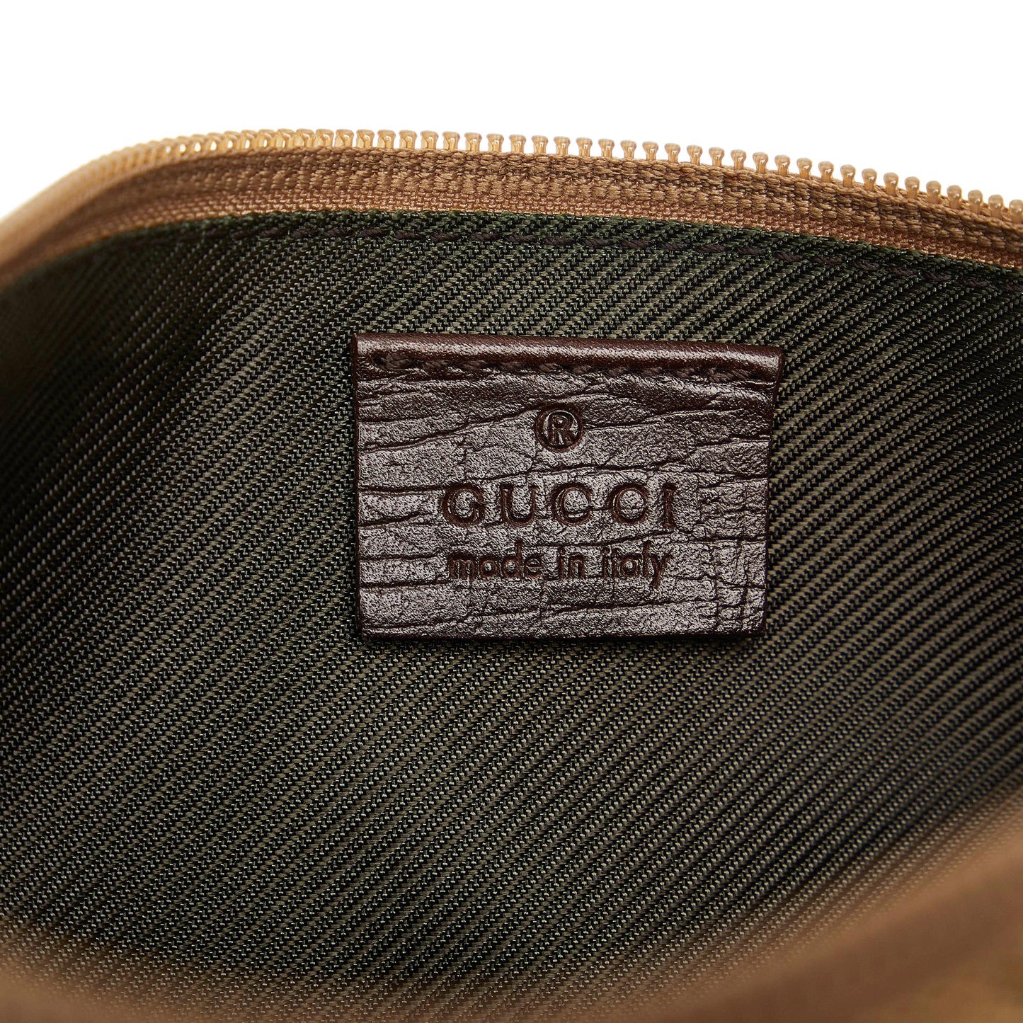 Gucci GG Canvas Web Boat Baguette (SHG-9aJiNR)