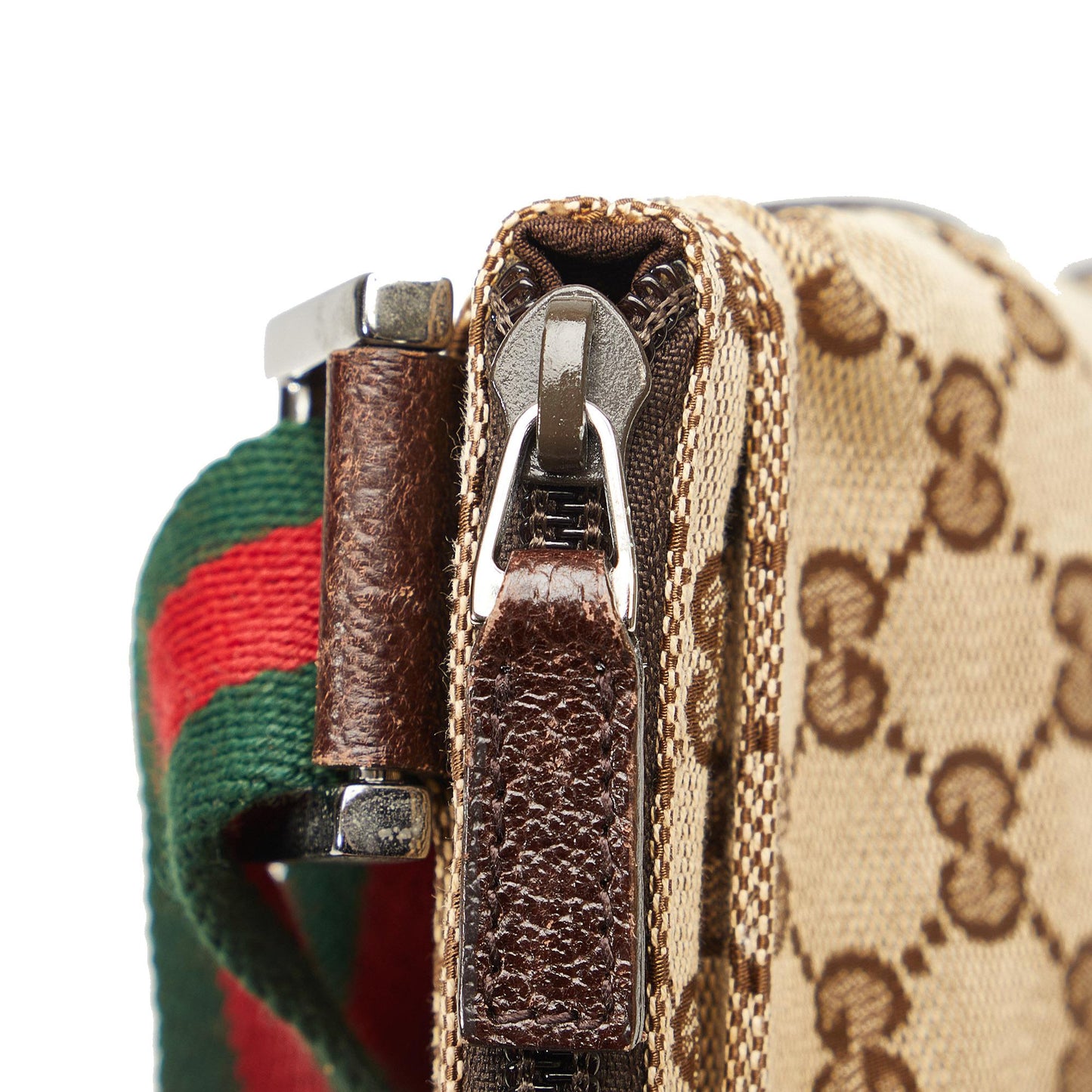 Gucci GG Canvas Web Crossbody (SHG-sHmkxf)