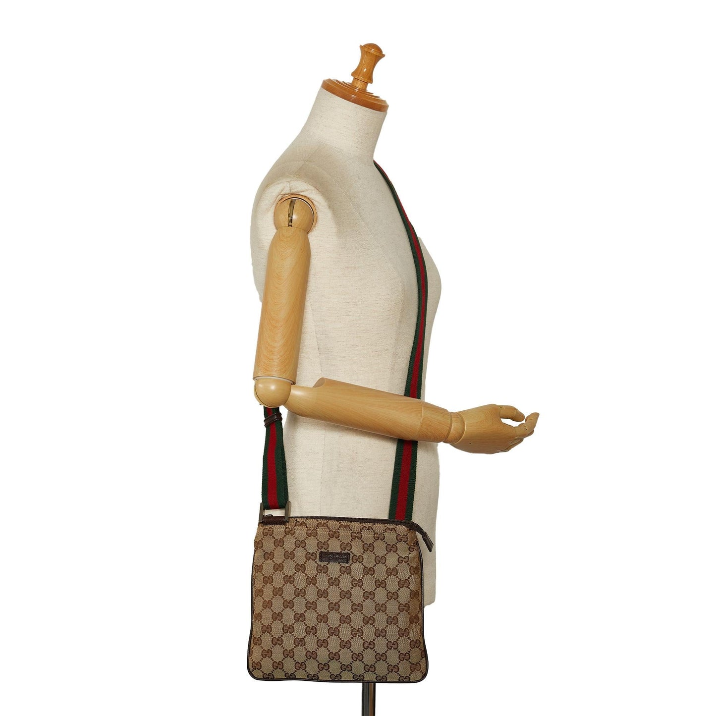 Gucci GG Canvas Web Crossbody (SHG-sHmkxf)