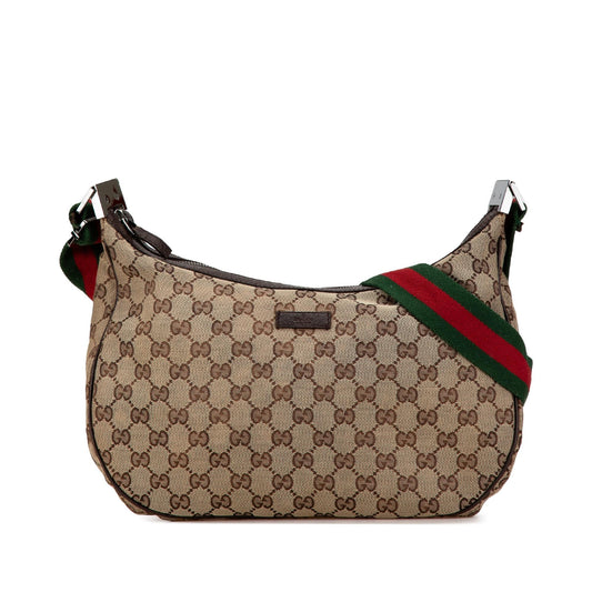 Gucci GG Canvas Web Crossbody (SHG-zf4j3I)