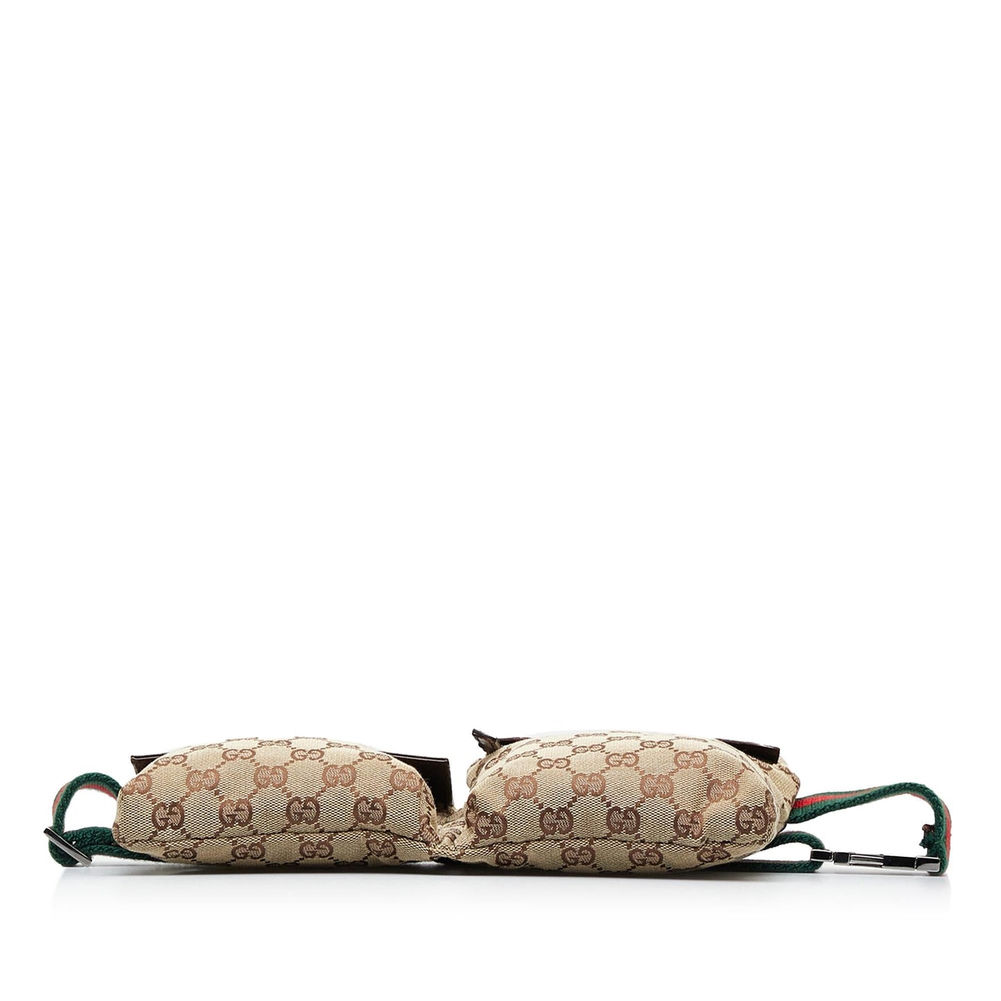 Gucci GG Canvas Web Double Pocket Belt Bag (SHG-YovxPn)