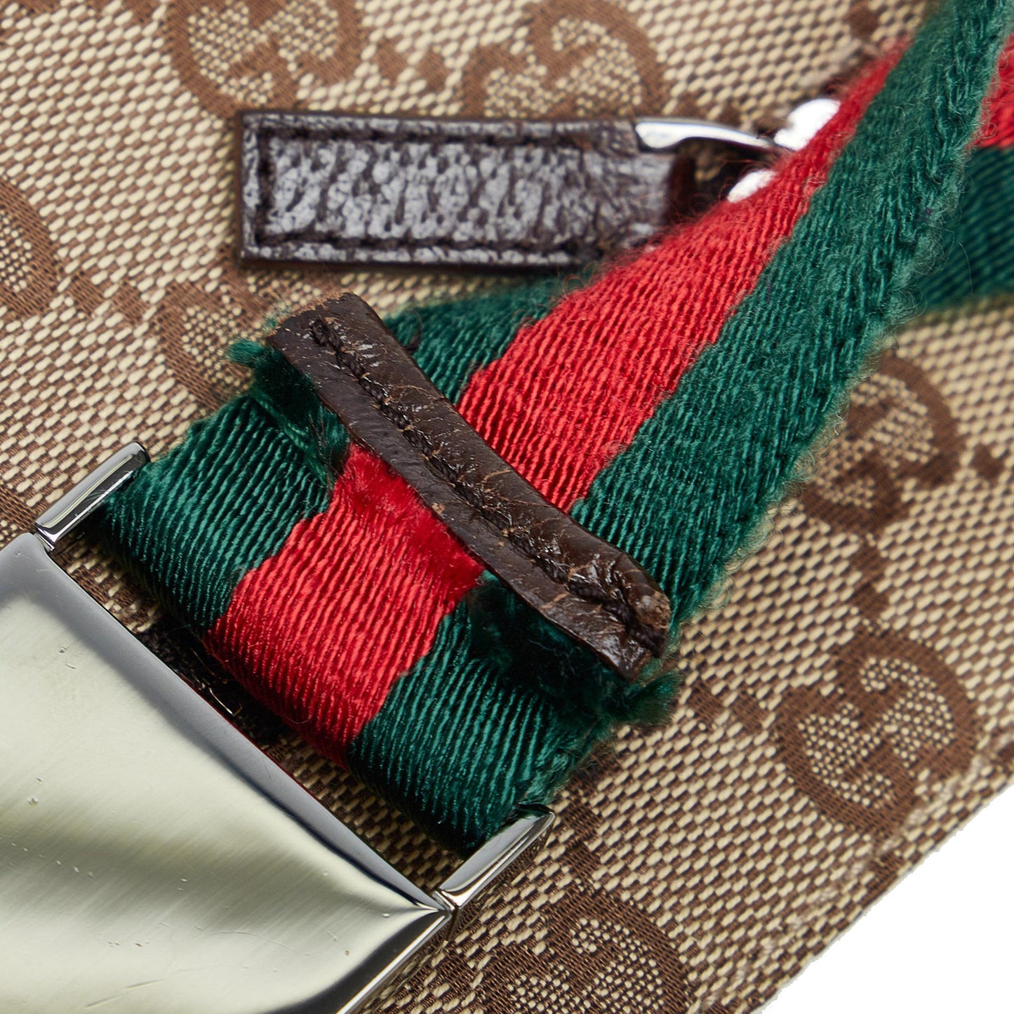 Gucci GG Canvas Web Double Pocket Belt Bag (SHG-YovxPn)