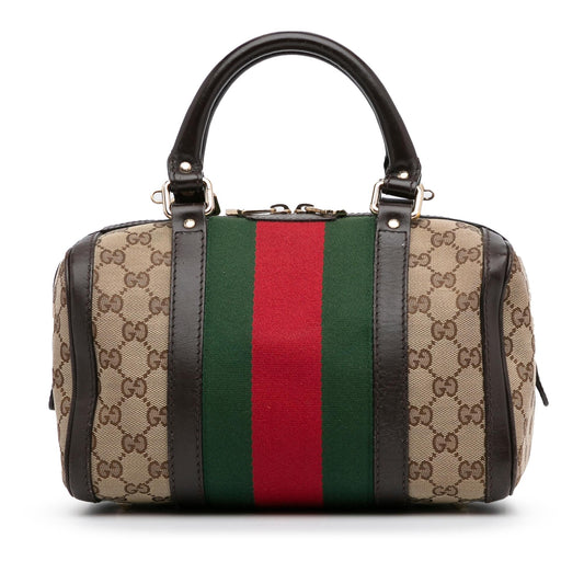 Gucci GG Canvas Web Joy Boston (SHG-8ig8N6)