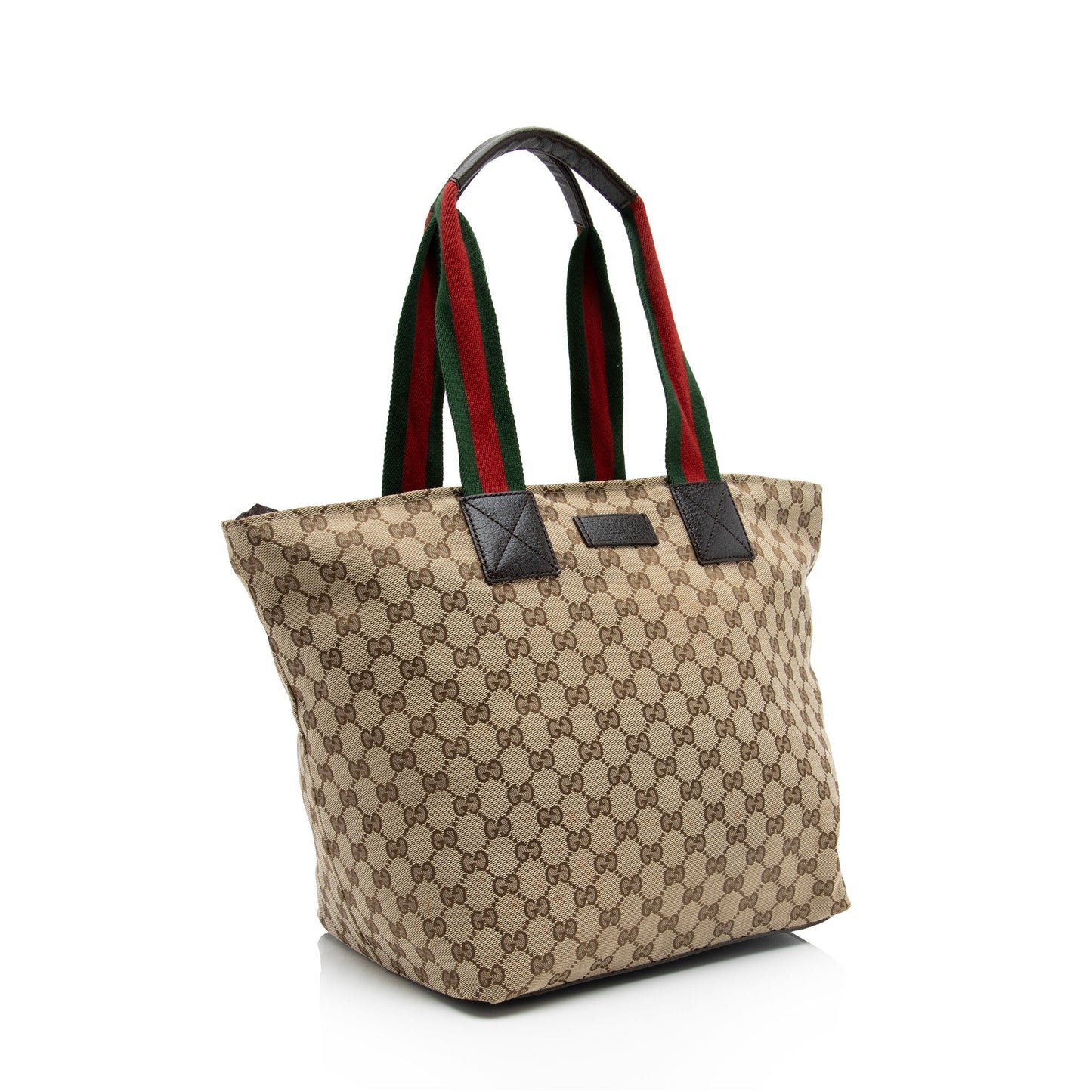 Gucci GG Canvas Web Large Tote (SHF-oTyQoP)