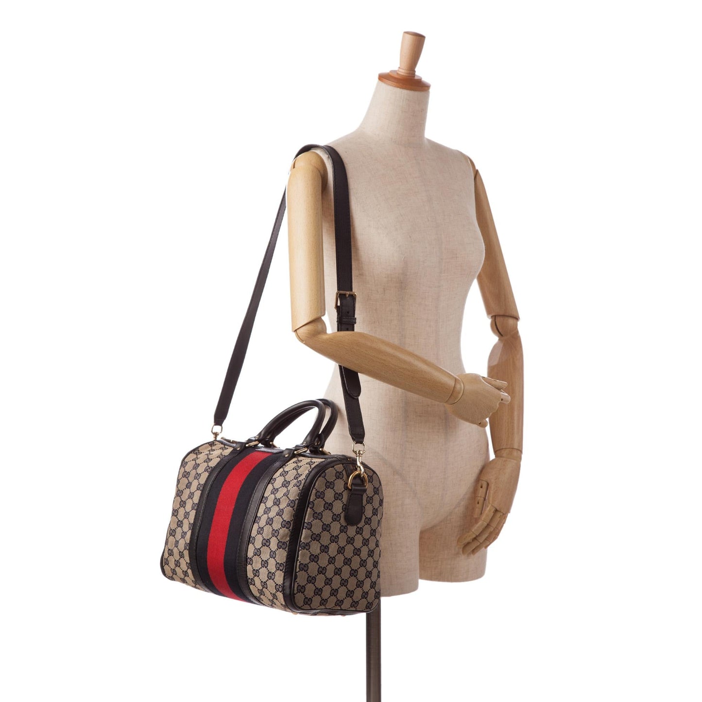 Gucci GG Canvas Web Satchel (SHG-xupd8y)