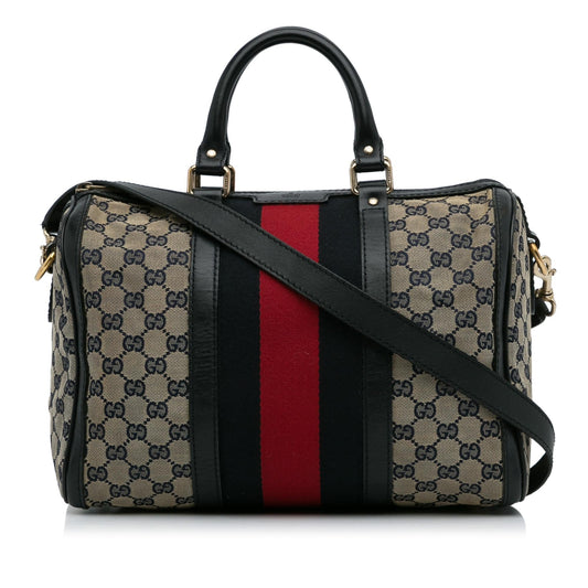 Gucci GG Canvas Web Satchel (SHG-xupd8y)