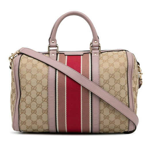 Gucci GG Canvas Web Satchel (SHG-rLK8bR)