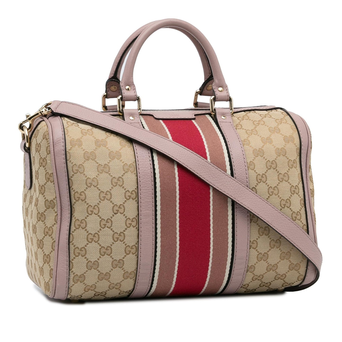 Gucci GG Canvas Web Satchel (SHG-rLK8bR)