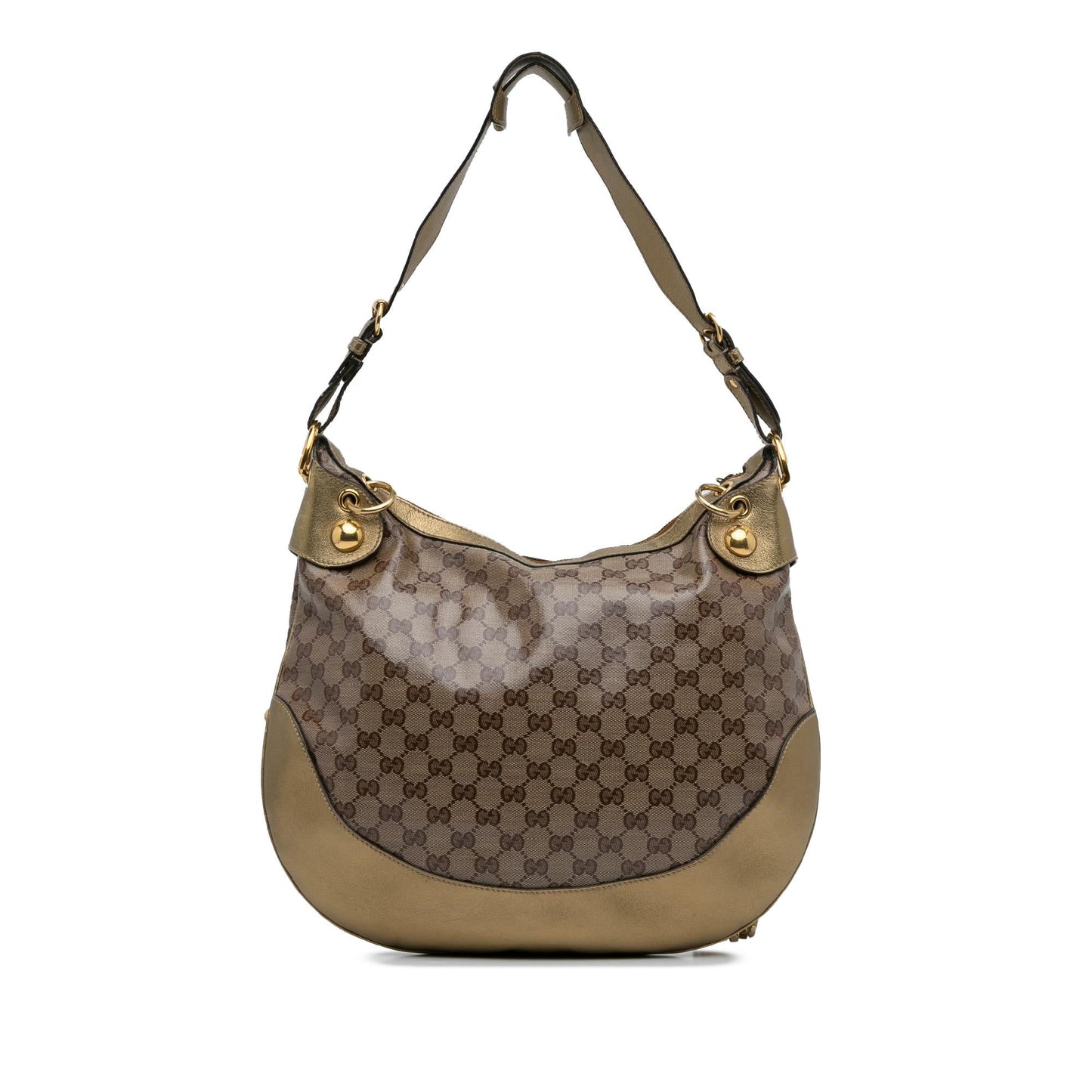 Gucci GG Crystal Babouska Heart Hobo Bag (SHG-BNv9aZ)