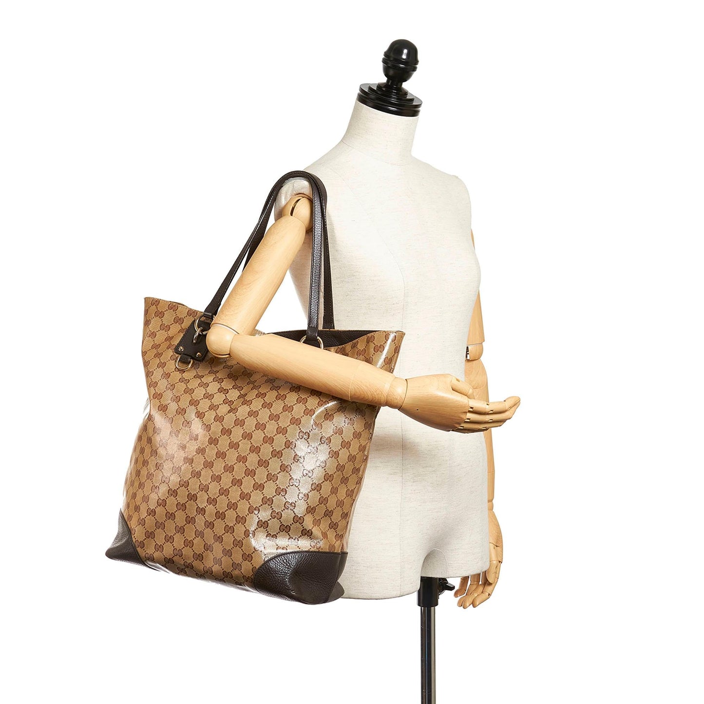 Gucci GG Crystal Charm Tote Bag (SHG-rqFJtK)