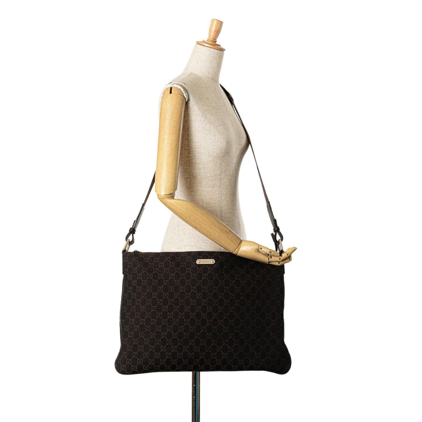 Gucci GG Denim Crossbody (SHG-VCWzhC)