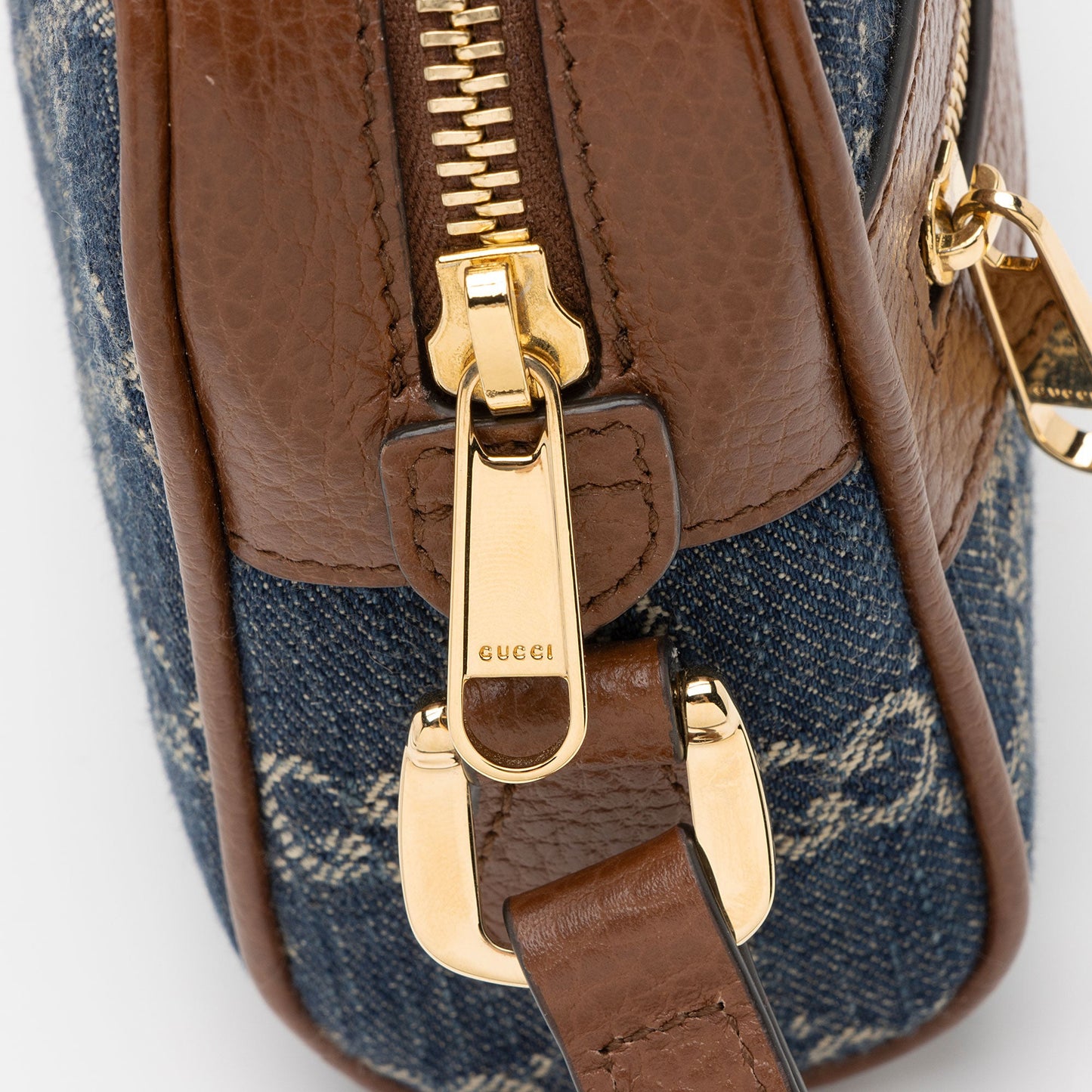Gucci GG Denim Ophidia Mini Shoulder Bag (SHF-SFY9LT)
