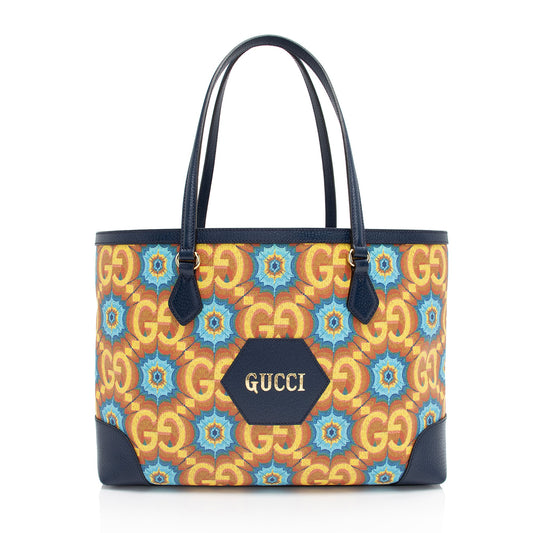 Gucci GG Kaleidoscope Canvas 100th Anniversary Medium Tote (SHF-vURevc)
