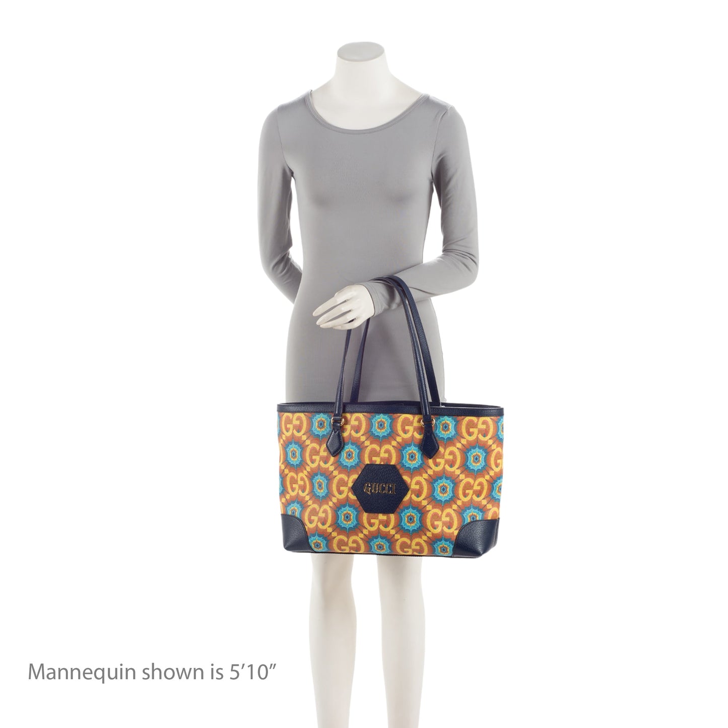 Gucci GG Kaleidoscope Canvas 100th Anniversary Medium Tote (SHF-vURevc)