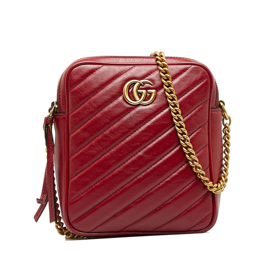 Gucci GG Marmont Double Zip Camera Bag (SHG-mClmnU)