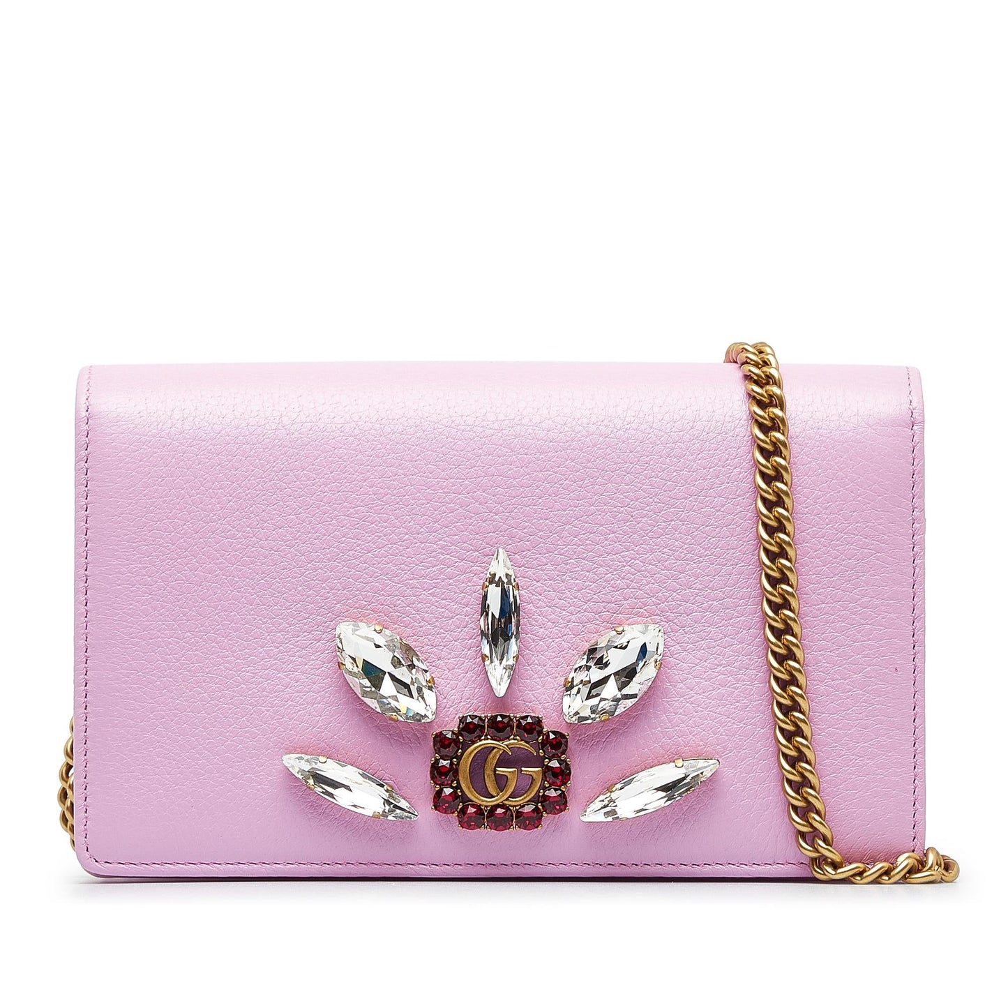 Gucci GG Marmont Embellished Wallet On Chain (SHG-Zjq602)
